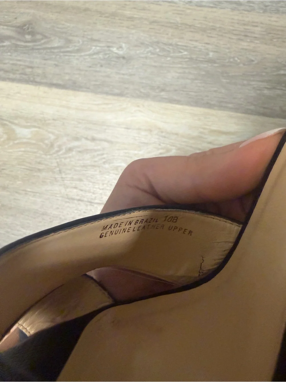 Talbots Black Leather Slingback Block Heel Sandals size 10